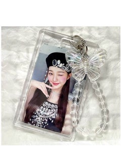 Acrylic Kpop Photo card Holders Key chain ID Badge Holder with Spiral Wrist Coil ID Card Holder Photo Card Protector for School ID Office ID Access Card for Women Girls - pzsku/Z4E9EF5C3DB567FD5412FZ/45/_/1729069648/377d74a7-97d9-4b39-8289-5b213da2cc4c