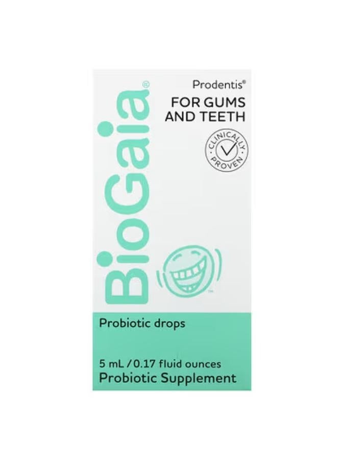BioGaia Prodentis, Probiotic Drops, For Gums and Teeth, 0.17 fl oz (5 ml)