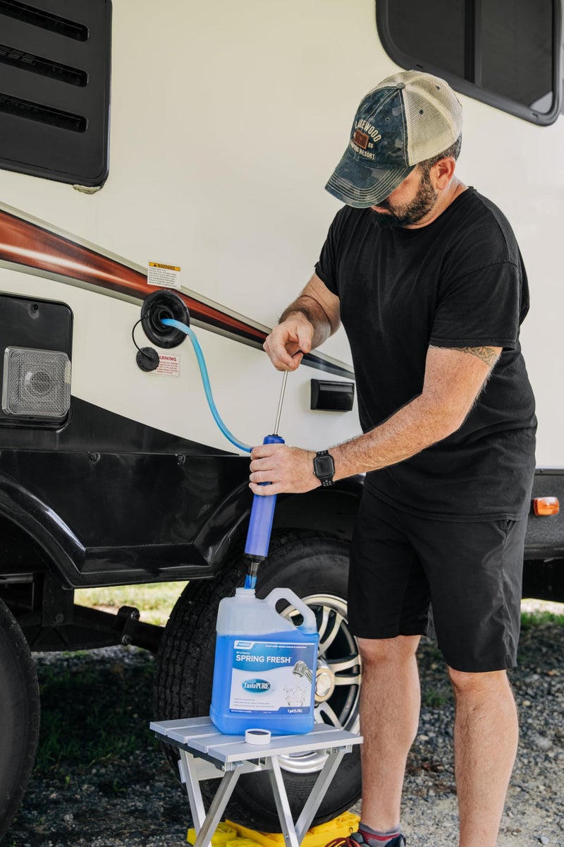 TastePURE Spring Fresh Water System Cleaner and Deodorizer for RV and Marine | Cleans and Freshens Water Lines | Great for Dewinterizing - 1 Gallon (40207)