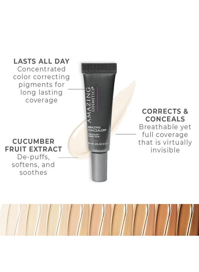 AmazingCosmetics Amazing Concealer Multipurpose Full Coverage Concealer 0.2 Oz Ivory - Image 3