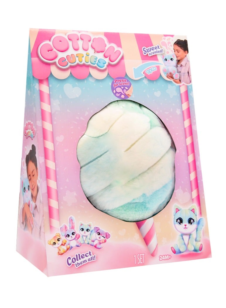 iMC Toys Cotton Cuties Large Kitty 11-Inches, Soft Cudly Kitty, Plushies for Snuggles & Playtime, Cute Soft Toy, Expressive Eyes with Charming Features, Favorite Companion for Kids, Gift, Scented Plush Toy - Image 5