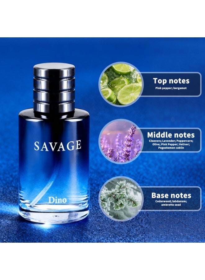 Savage Gear مجموعة عطور رجالية من 4 قطع (25 مل لكل منها) - مجموعة عطور شرقية حارة وخشبية للرجال - Image 2