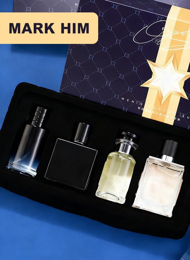 MARK HIM 4-Piece Men's Perfume Set (25ml each) - Oriental Spicy & Woody Fragrance Collection for Men - Image 1