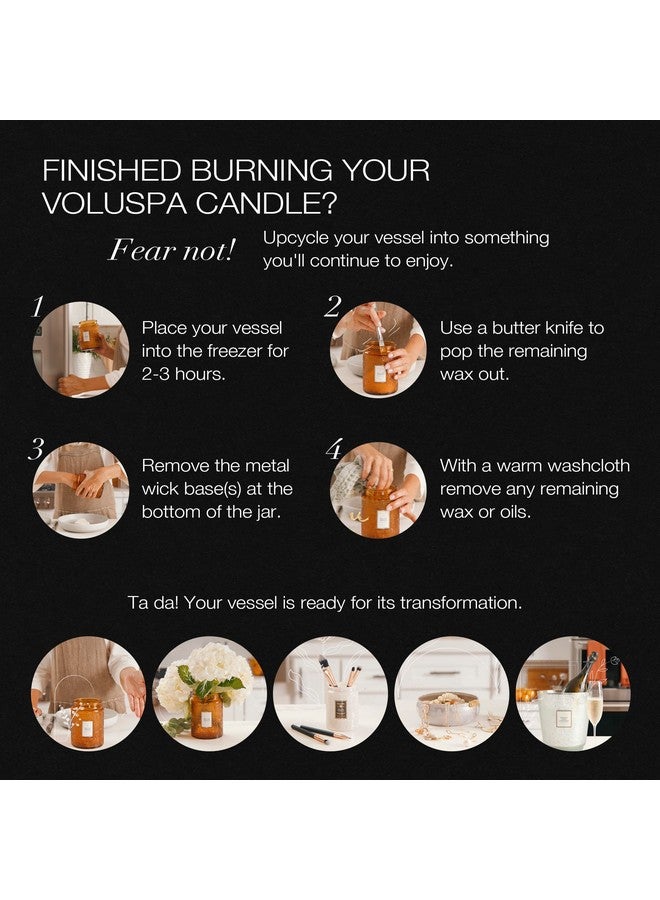 Voluspa Panjore Lychee, Large Candle Jar, 18 oz, 100 Hour Burn Time, Coconut Wax for Clean Burning, Handcrafted in the USA - Image 5