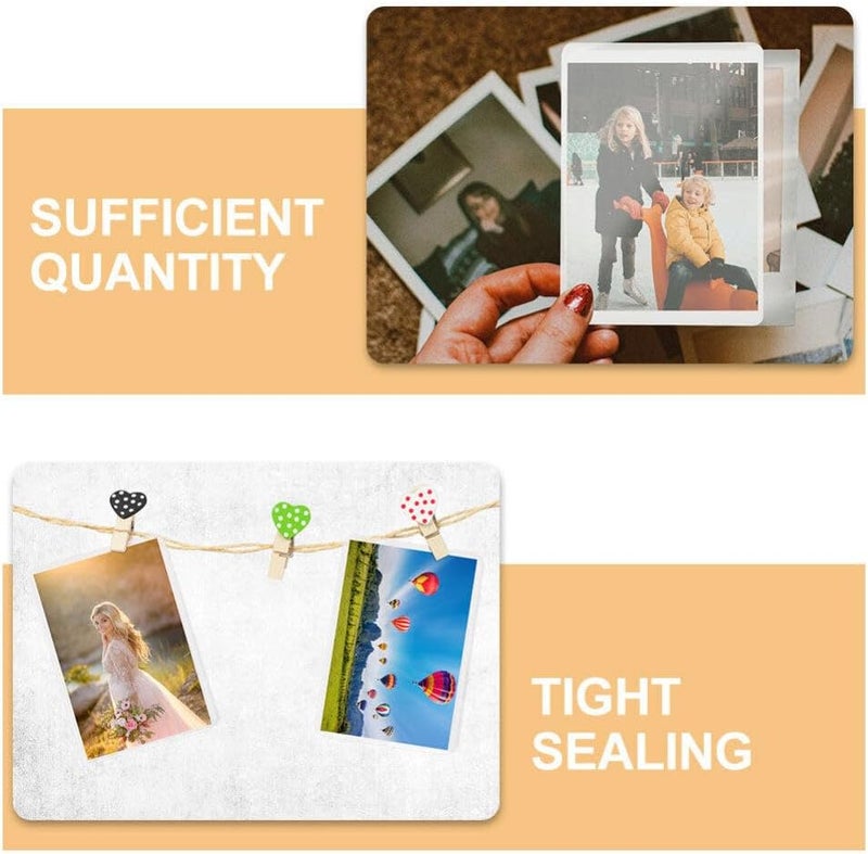 EXCEART 100sheets Clear Protective Laminating Film and Thermal Lamination Pouches for Photos Cards and Documents - Image 2