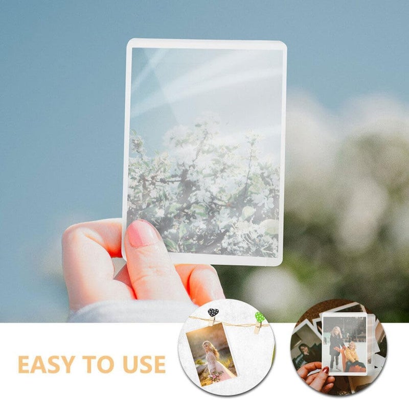 EXCEART 100sheets Clear Protective Laminating Film and Thermal Lamination Pouches for Photos Cards and Documents - Image 3