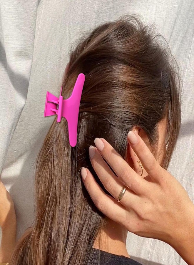 Ondder Purple Hot Pink Butterfly Hair Claw Clips for Styling & Sectioning - Pro Clamp Clips for Makeup, Cutting & Coloring - Hair Accessories for Women & Girls - Image 4