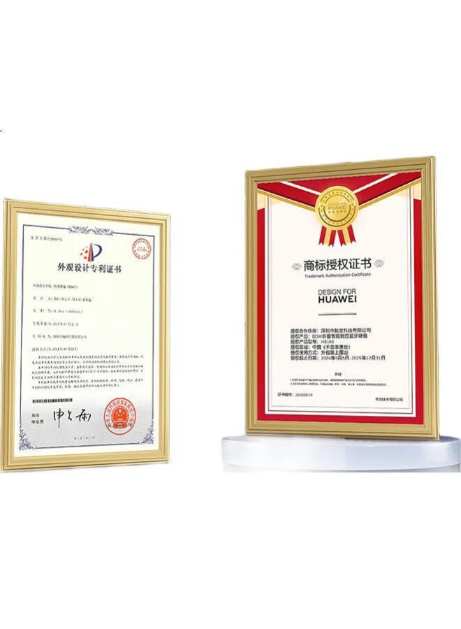 B.O.W 【Officially Authorized By Huawei】Hb168 Three-Fold Smartphone Intelligent Touch Bluetooth Keyboard Wireless External Notebook Mobile Tablet Universal Keyboard Black - Image 1