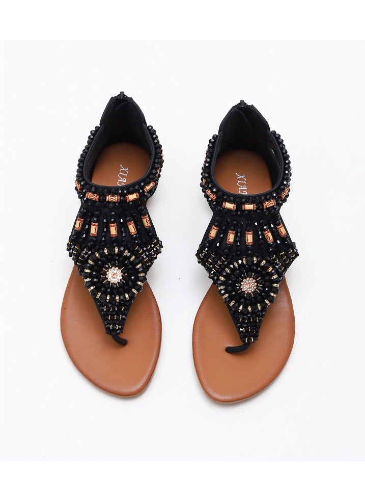 سيكيتو الصيف جديد عطلة الموضة المنحدر متعددة الاستخدامات والصنادل الرومانية للنساء - Image 2