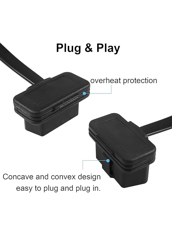 Excefore Obd2 Extension Cable, Obdii Extend Cable, Obdii Full 16Pin Male And Female Flat Ribbon Cable For Car Obd Diagnostic Extender Cord Connector & All Obd2 Equipment Reinforced Pvc Material (100Cm/39Inch) - Image 4