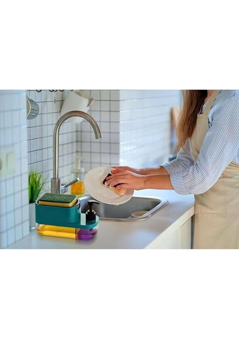 kenal 3-in-1 Plastic Soap Dispenser - Multi-Function Soap, Lotion, and Sanitizer Dispenser - Image 3