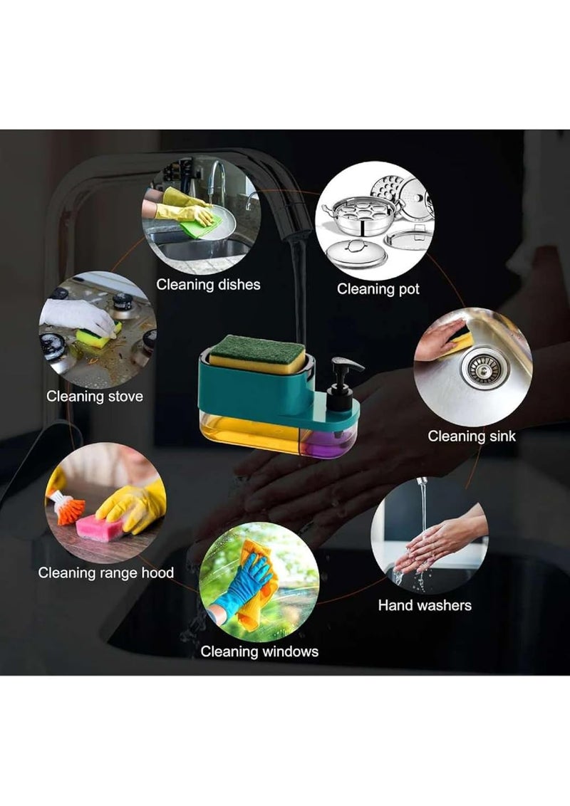 kenal 3-in-1 Plastic Soap Dispenser - Multi-Function Soap, Lotion, and Sanitizer Dispenser - Image 5