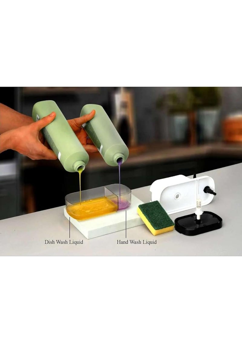 kenal 3-in-1 Plastic Soap Dispenser - Multi-Function Soap, Lotion, and Sanitizer Dispenser - Image 4