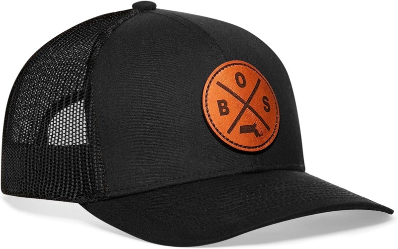 Haka State City Trucker Hat for Men & Women, Adjustable Baseball Hat, Mesh Snapback, Sturdy Outdoor Black Golf Hat - Image 1