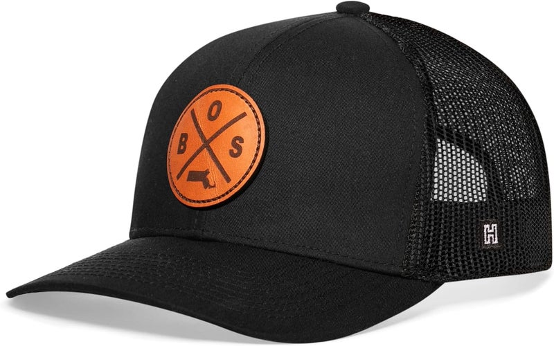 Haka State City Trucker Hat for Men & Women, Adjustable Baseball Hat, Mesh Snapback, Sturdy Outdoor Black Golf Hat - Image 2