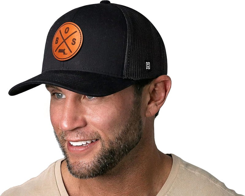 Haka State City Trucker Hat for Men & Women, Adjustable Baseball Hat, Mesh Snapback, Sturdy Outdoor Black Golf Hat - Image 3