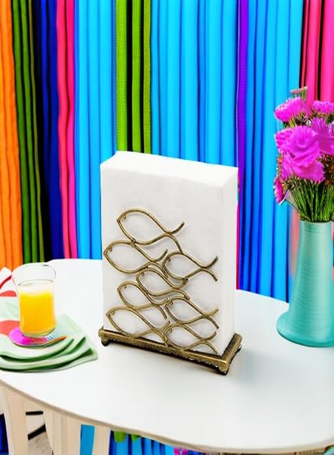 OwlGift Fish Design Napkin Holder, Ocean Serviette Dispenser, Marine Cocktail Tissue Storage Organizer, Mail Letter Sorter Rack, Document File Organizer – Bronze - Image 5