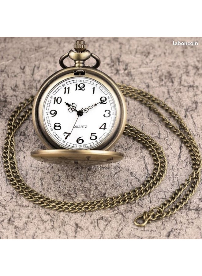 Pocket Watch Steam Train Quartz Watch for Men and Women - Image 5