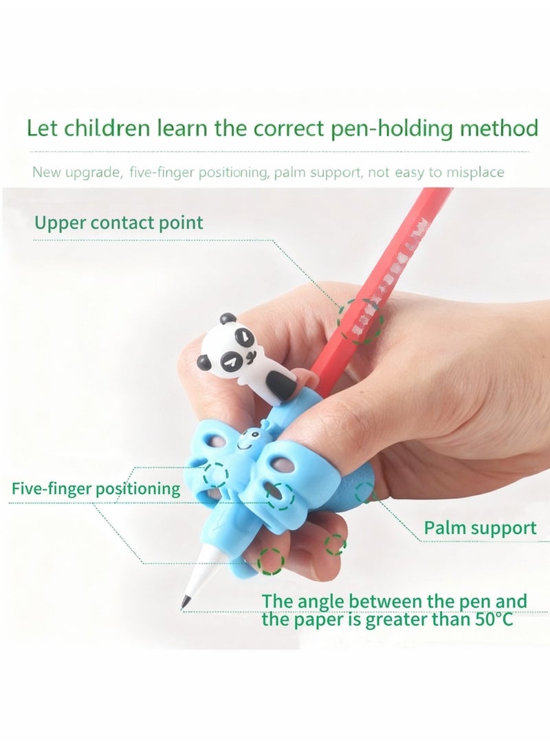 Zalava 6 Pcs Pencil Grips Pencil Holder for Kids, Writing Assistive Grip Devices Ergonomic, Comfortable Finger Holders for Beginners Suitable for Left-Handed and Right-Handed Users to Improve Writing Habits Effortlessly - Image 4