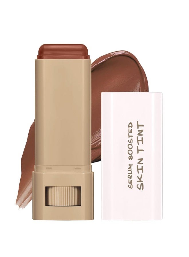 Tiejdhr 6 Colors Foundation Stick Beauty Balm Serum Boosted Skin Tinted Balm Concealer, Long-lasting Coverage, Even Skin Tone Portable Moisturizing Essence Stick (# 02, 0.64 Oz) - Image 1