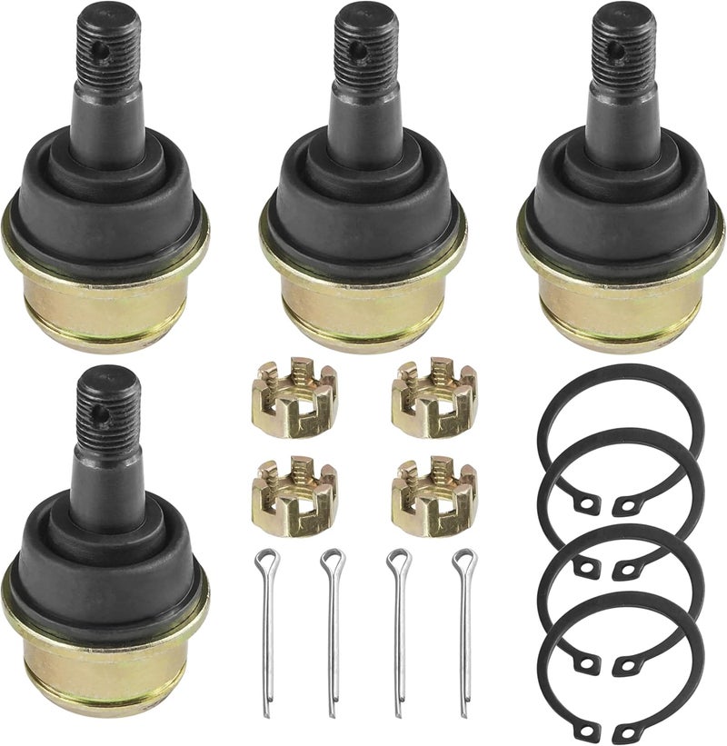 Caltric 4 Front Upper Lower Knuckle Ball Joint for Honda TRX300FW Fourtrax 300 4X4 (1988-2000) - Image 1