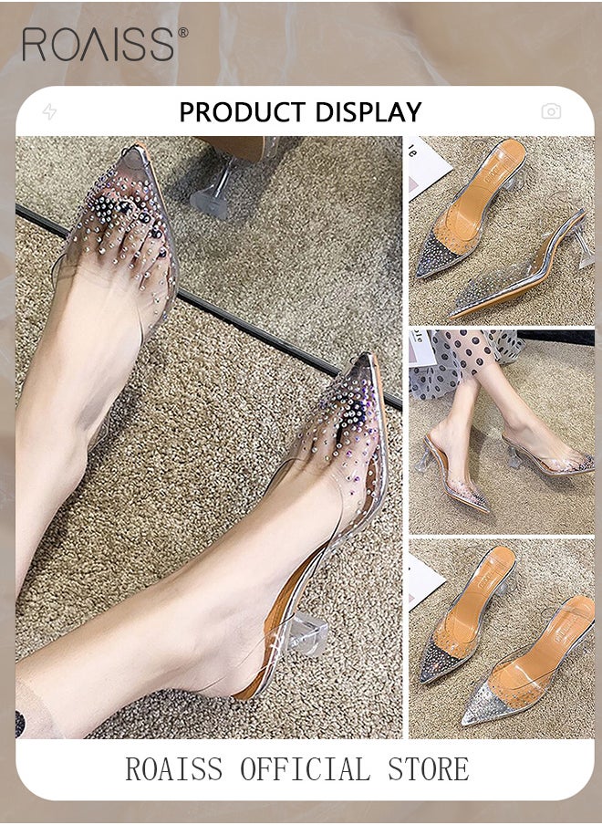 Women's Transparent Rhinestone High Heels Women's Pointed Toe High Heel Sandals Women's Stiletto High Heels - pzsku/Z4E9F9E9C75181DA436AEZ/45/_/1700016394/029df931-ea4b-49c7-a13b-104ee97dd6ad