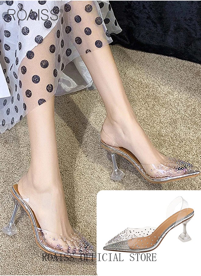 Women's Transparent Rhinestone High Heels Women's Pointed Toe High Heel Sandals Women's Stiletto High Heels - pzsku/Z4E9F9E9C75181DA436AEZ/45/_/1700016395/e40f6fc2-46a2-4620-bbc5-3d8ae257a07e