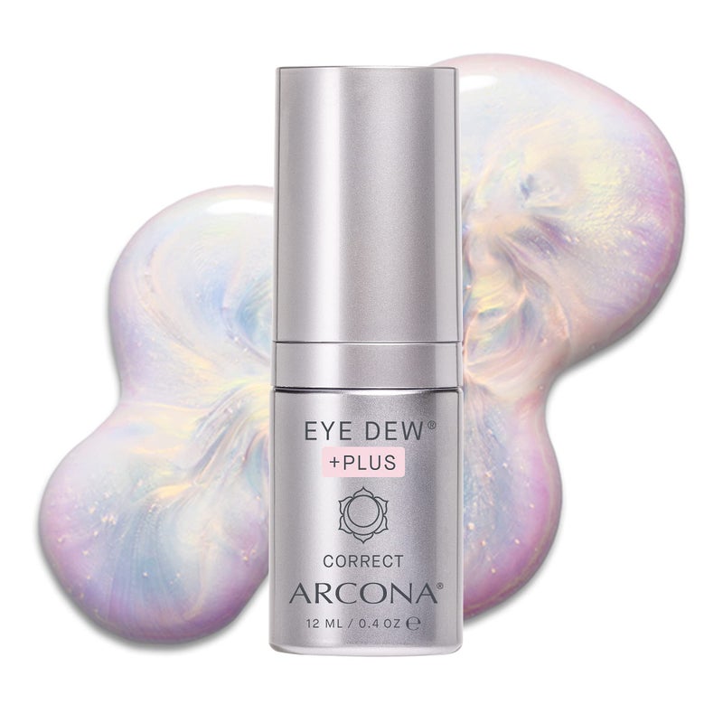 ARCONA Eye Dew Plus  Crystal Liquid Eye Serum Illuminating  Firming Eye Cream with Neodermyl Vitamin C Peptides and Ceramides 4 oz Made In The USA