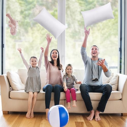 Utopia Bedding Throw Pillows (Pack of 2, White), 16 x 24 Inches Indoor Decorative Pillow Insert for Sofa, Bed and Couch - Image 5