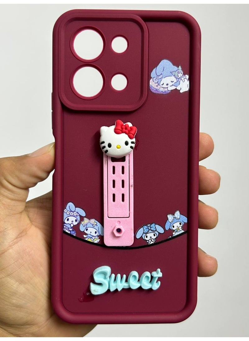 new cartoon-designed back cover with the word "Sweet" on it, compatible with the Vivo Y28 phone. - Image 1