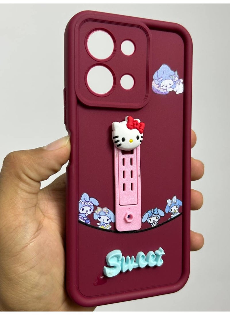 new cartoon-designed back cover with the word "Sweet" on it, compatible with the Vivo Y28 phone. - Image 2