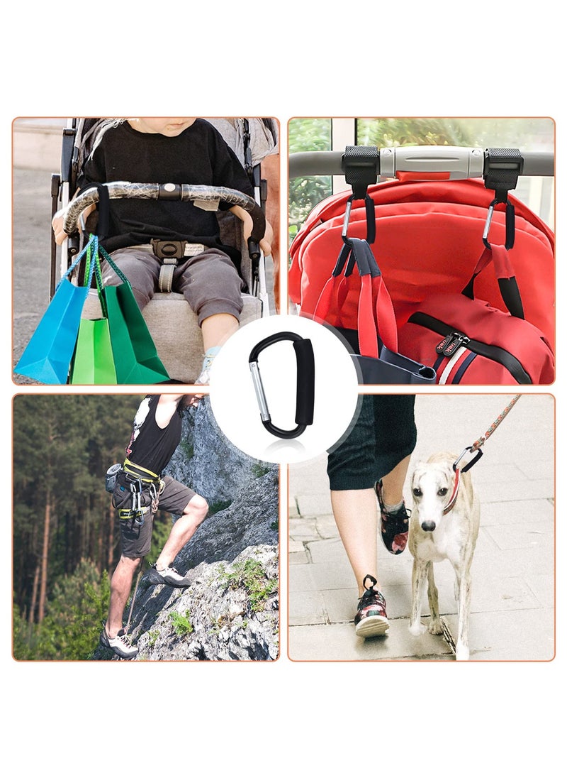 Generic - 2PCS Shopping Bag Holder Handle Carrier Tool Multi Purpose Snap Hook Stroller Hook Set Organizer Accessories with Soft Foam Grip for Hanging - Image 1