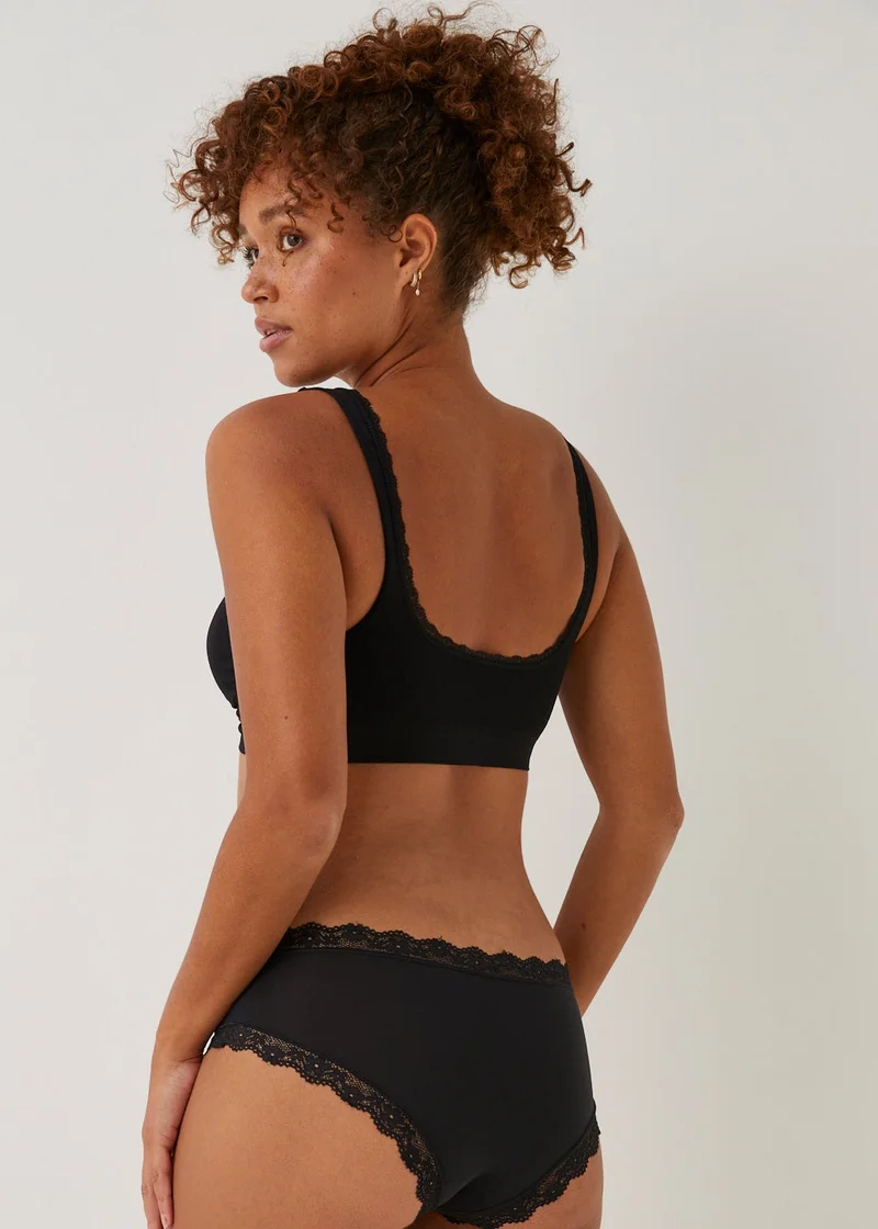 Matalan 3 Pack Micro Lace Short Knickers