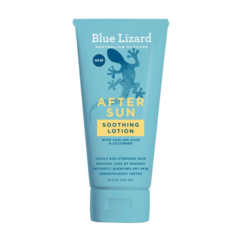 BLUE LIZARD After Sun Soothing Lotion, Lightweight Formula with Shea Butter, Soothes and Moisturizes, Proven to Reduce the Look of Redness, Instant Hydration, Vegan, Hypoallergenic, 6 oz. - Image 1