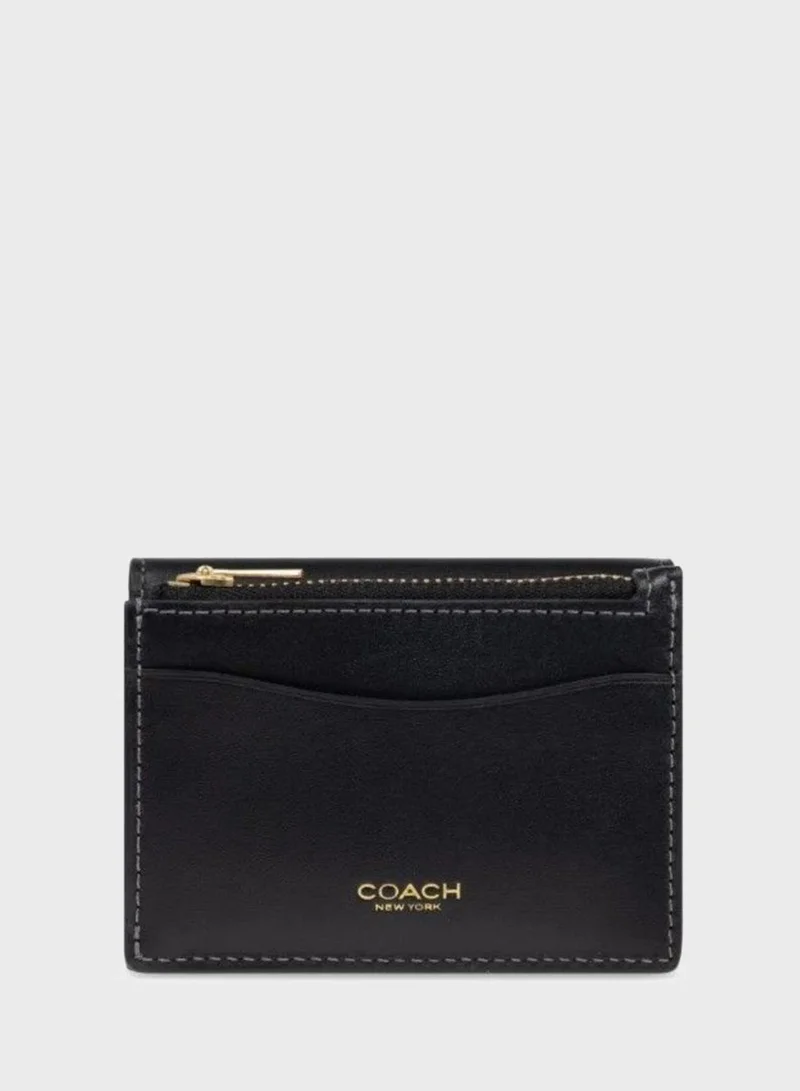 COACH Essential Card Holder Wallet in Calf Leather