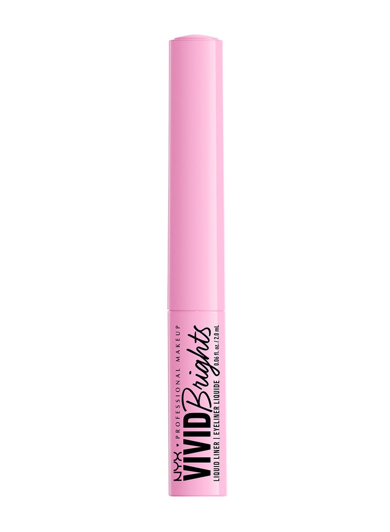 NYX PROFESSIONAL MAKEUP Vivid Brights Colored Liquid Eyeliner - Sneaky Pink - Image 1
