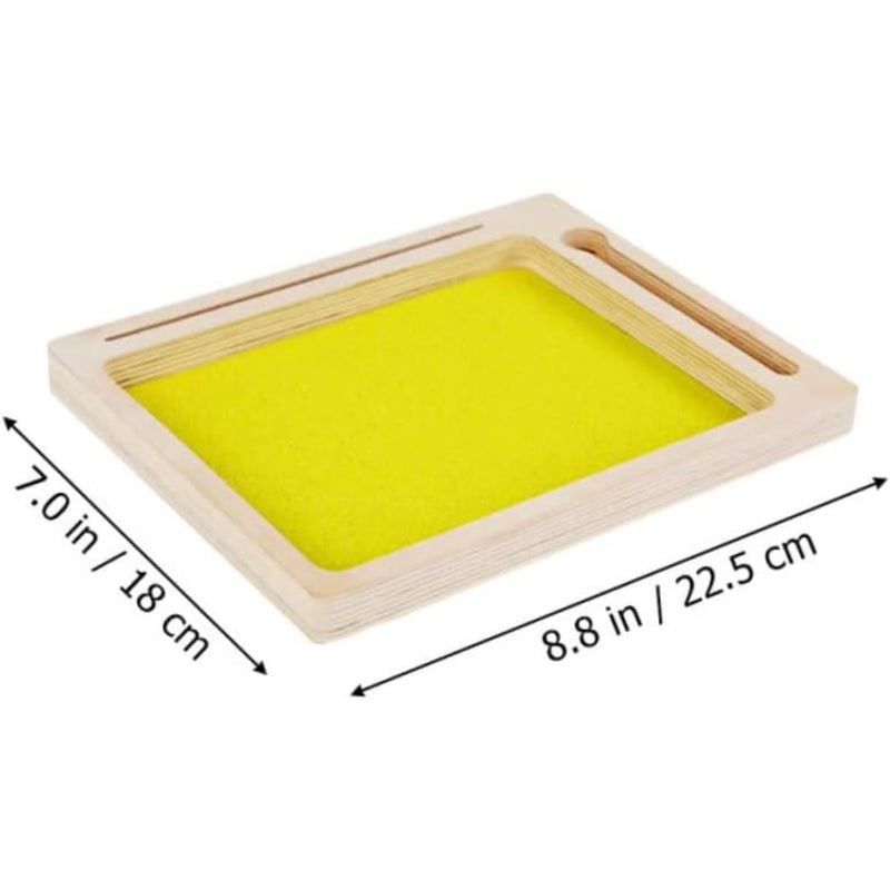 QiYi Sand Drawing Board for Kids, Educational Creative Drawing Toy with Stylus Pen, Reusable Sand Art Sketch Board for Drawing, Writing & Creative Play, Random Color - Image 2