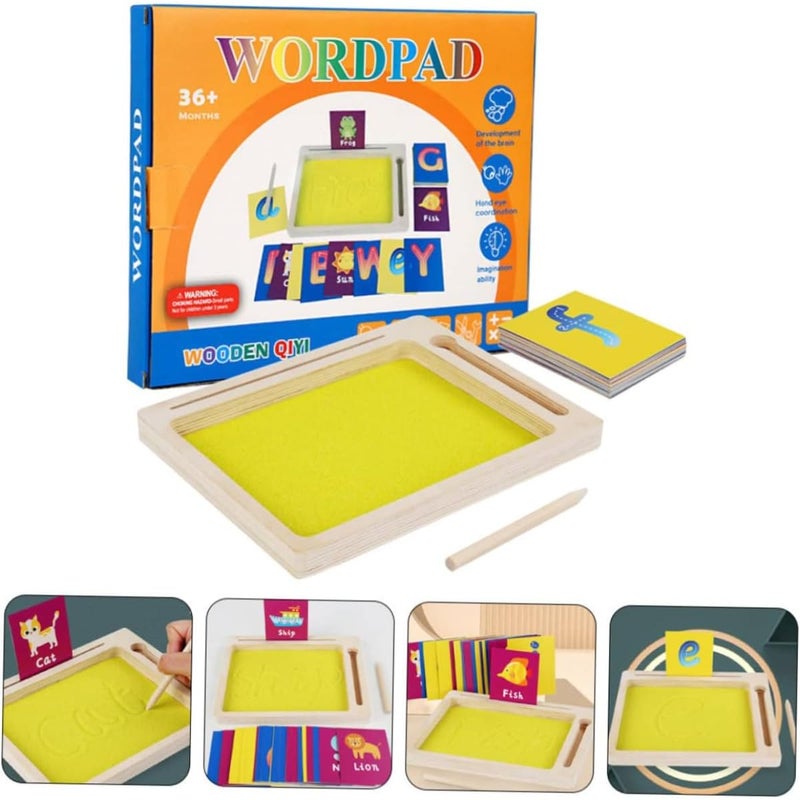 QiYi Sand Drawing Board for Kids, Educational Creative Drawing Toy with Stylus Pen, Reusable Sand Art Sketch Board for Drawing, Writing & Creative Play, Random Color - Image 1