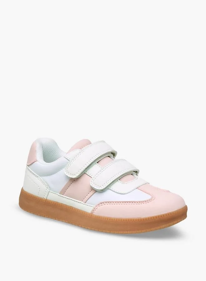 JUNIORS Girls Colourblock Hook & Loop Sneakers