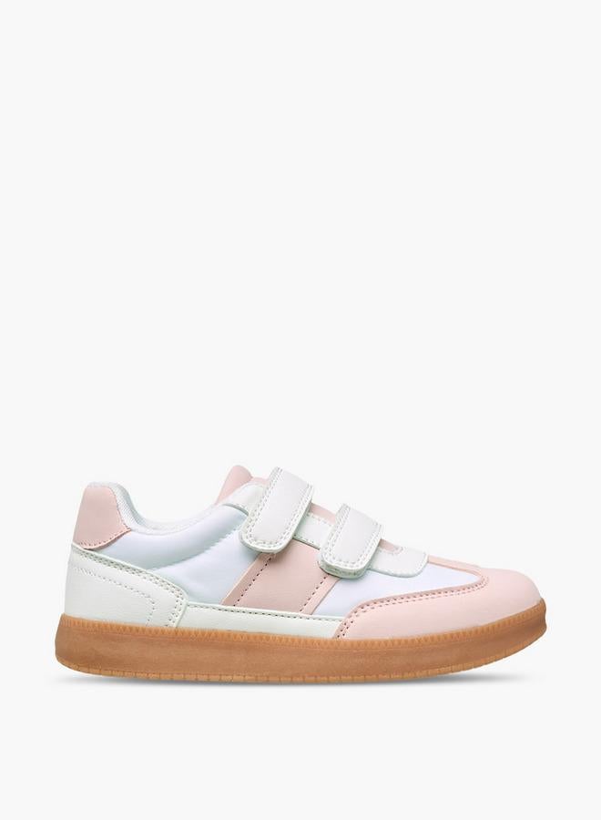 JUNIORS Girls Colourblock Hook & Loop Sneakers - Image 3