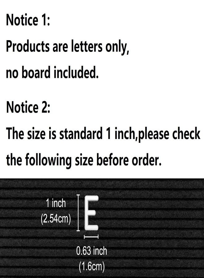 G GAMIT Felt Letter Board Letters Set - Pre-cut 378pcs Standard 1inch White Letters Only (No Board Included) - Image 2