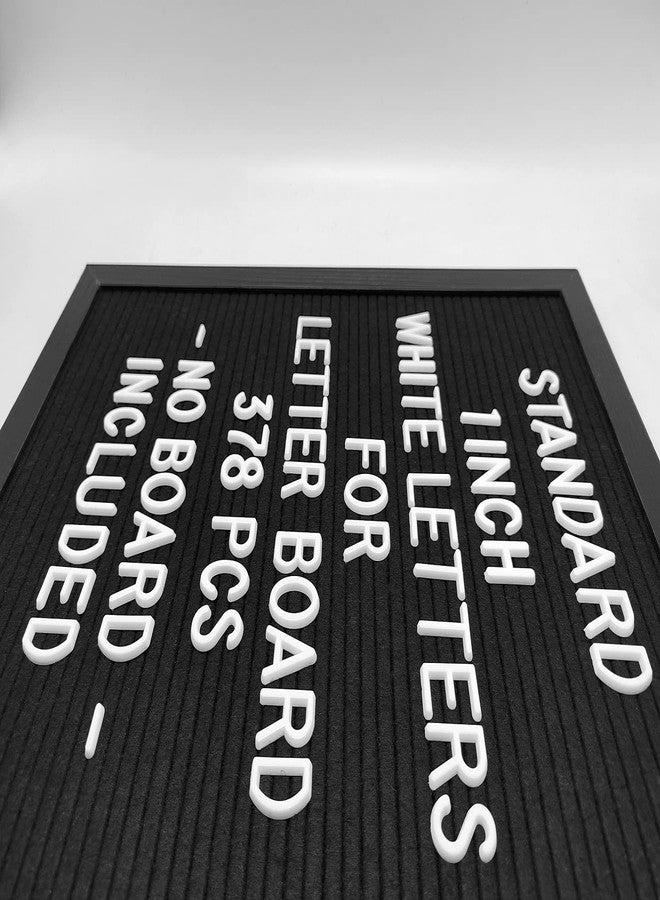 G GAMIT Felt Letter Board Letters Set - Pre-cut 378pcs Standard 1inch White Letters Only (No Board Included) - Image 4