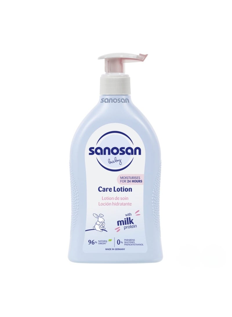 sanosan Two bottles of Sanosan Baby Care Lotion – with natural milk protein and 24-hour hydration (2 x 500ml) - Image 2