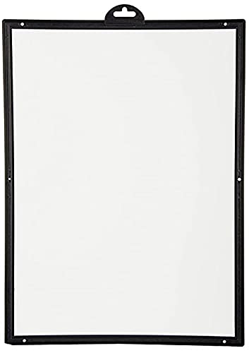 Infomate A4 Paper Wall Hanging Display Pocket File Folder, Black, Pack of 3, 32.5 cm x 24 cm x 0.5 cm - Image 1
