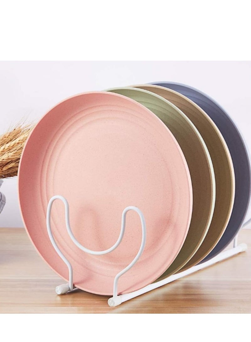 جوي لينك غير قابل للتدمير قش القمح لوحة 9 بوصة ، قابلة لإعادة الاستخدام لوحة كبيرة ، مجموعة من 4 ، غسالة صحون آمنة وسهلة التنظيف ، لا تحتوي على ثنائي الفينول ، مثالية مطبخ نزهة في الهواء الطلق لوحة - Image 5