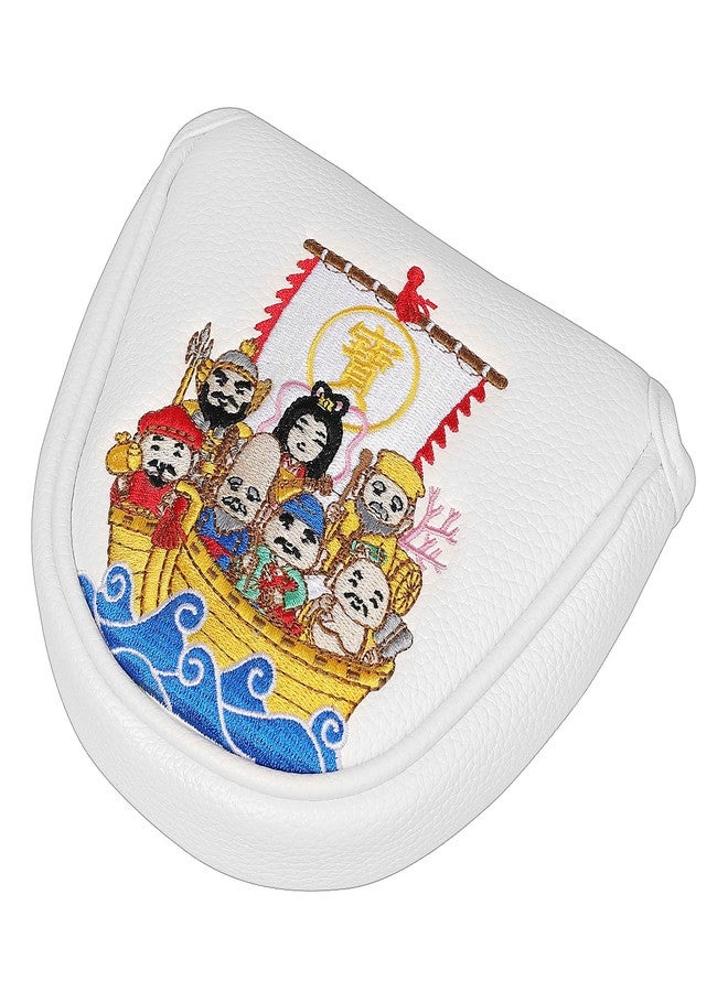 SHABIER Golf Mallet Putter Headcover with Shichi-fuku-jin Design for Mallet Headcover - Image 5