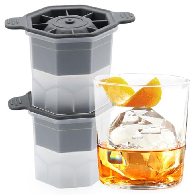 Tovolo Faceted Sphere Ice Mold 2 Pack Food Grade Stackable Slow Melting DIY Ice Ball For Cocktail Whiskey, Ice Mold Faceted Sphere BPA Free Large Ice Ball Maker for Bourbon Old Fashioned Cocktails - Image 4