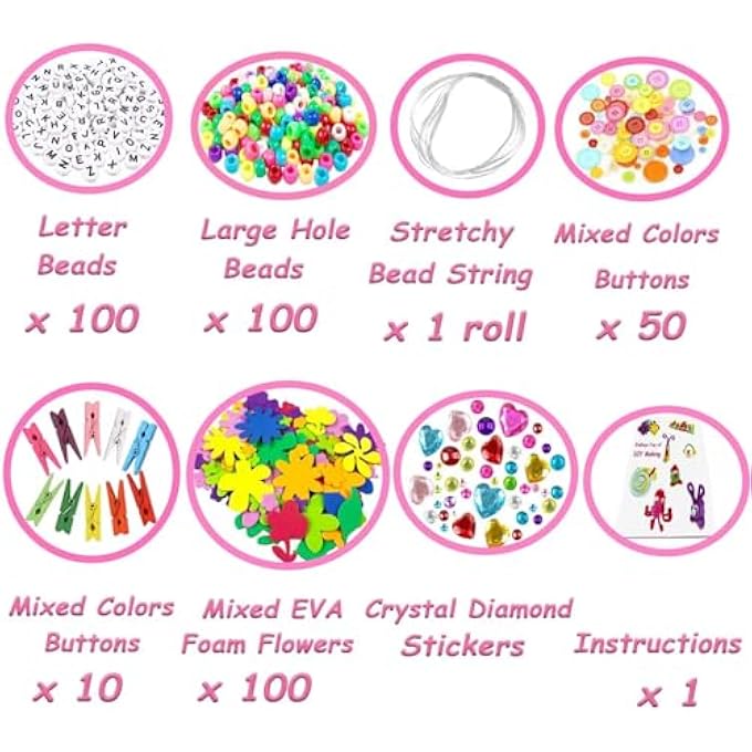 ARTS AND CRAFTS SUPPLIES FOR KIDS DIY CRAFT KITS ART SUPPLIES MATERIALS KIDS CRAFTS SET WITH PIPE CLEANERS CRAFT BOX PRESCHOOL HOMESCHOOL TOYS GIFT FOR BOYS AND GIRLS AGE 4 5 6 7 8 - Image 3