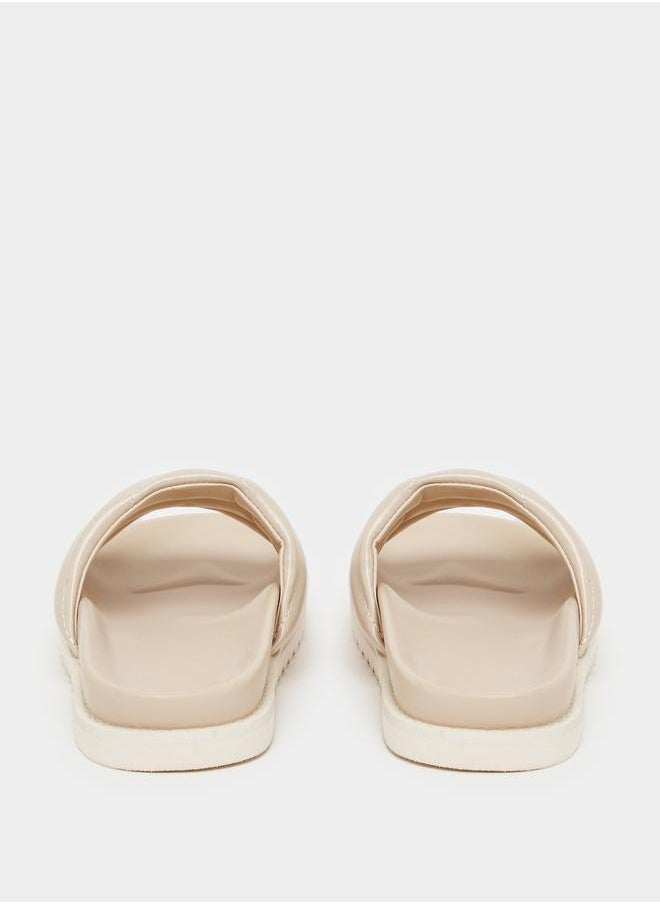 Styli Leather Look Comfort Sandals  - Image 4