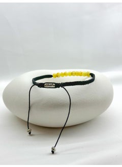 Kehribar Point Drop Amber Macrame Bracelet  - Image 4